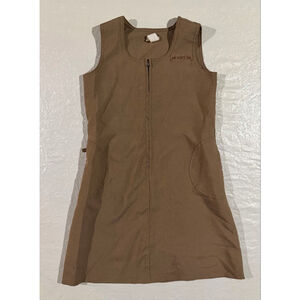 Vintage Girl Scouts Brownie Sleeveless uniform jumper Dress Size 12